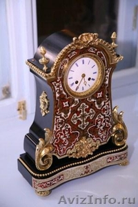 Настольные часы с элементами декора из слоновой кости и панциря черепахи. Франци - Изображение #1, Объявление #624441