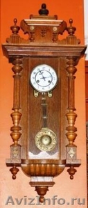 Настенные часы из дуба. Германия, XIX в. Антиквариат. Цена 20 000 р. - Изображение #1, Объявление #624436
