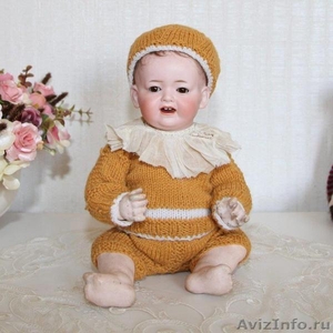 Антикварная немецкая коллекционная кукла Kley & Hahn 525 - Изображение #2, Объявление #1486568