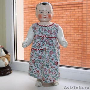 Антикварная немецкая коллекционная кукла Porzellan-Badepuppe - Изображение #2, Объявление #1486570