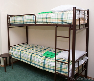 Двухъярусные кровати Новые на металлокаркасе для хостелов, гостиниц, рабочих - Изображение #4, Объявление #1612033